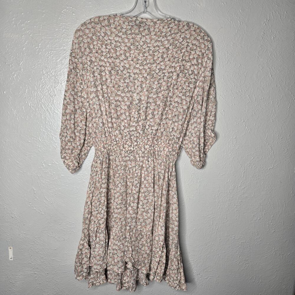 Faithfull The Brand Size 8 Marigot Tie-Front Dress in Pink Azalea Floral Print - Picture 7 of 9